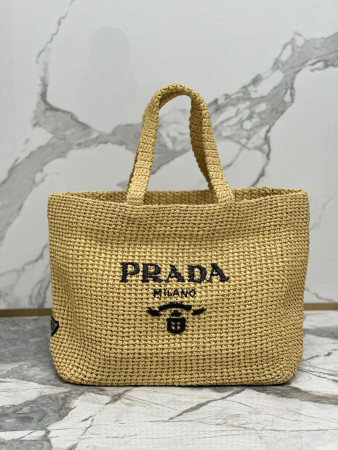 Pra*a crochet tote bag color natural
