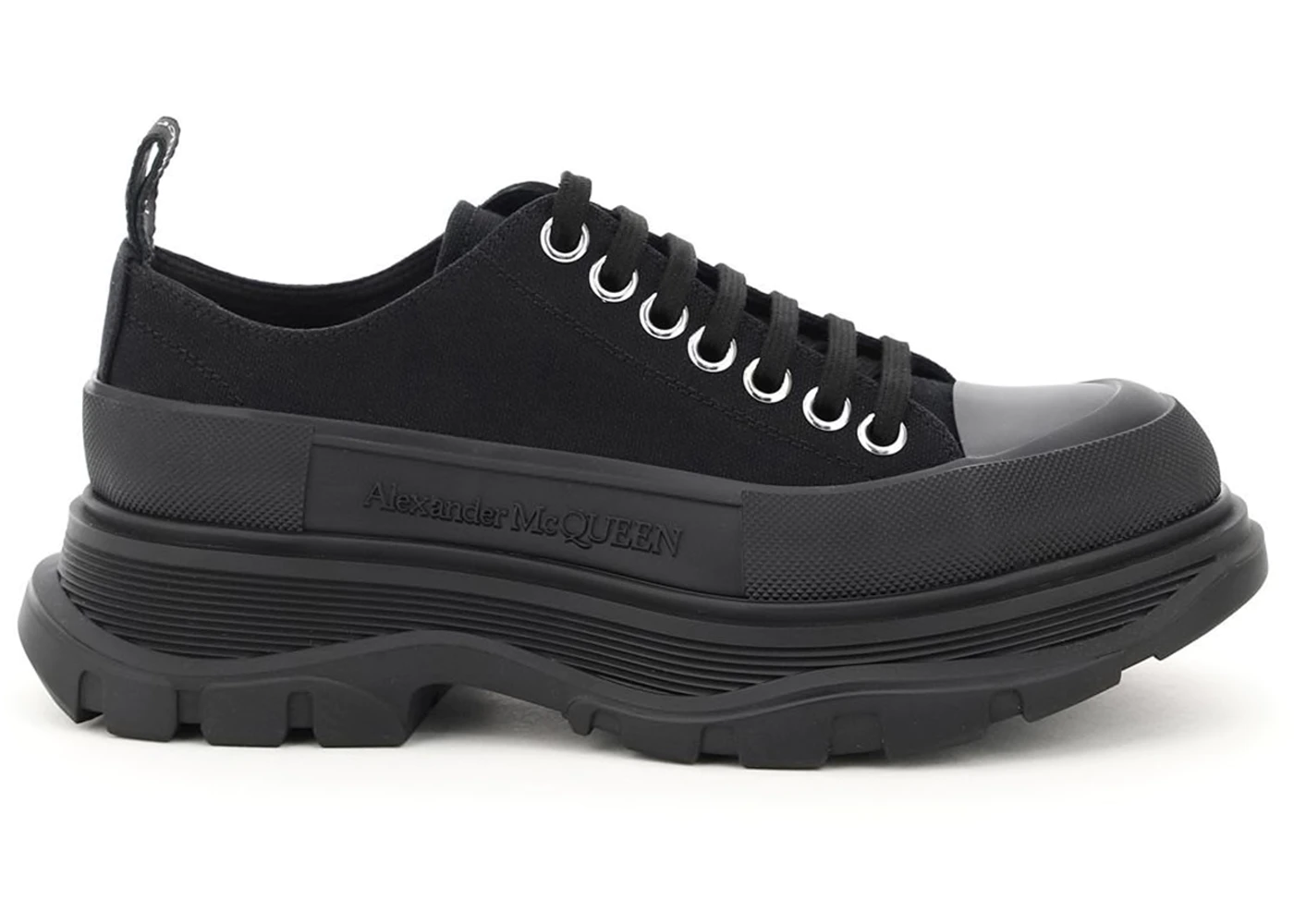 ale*d*r M*Q*en tread slick low lace up black
