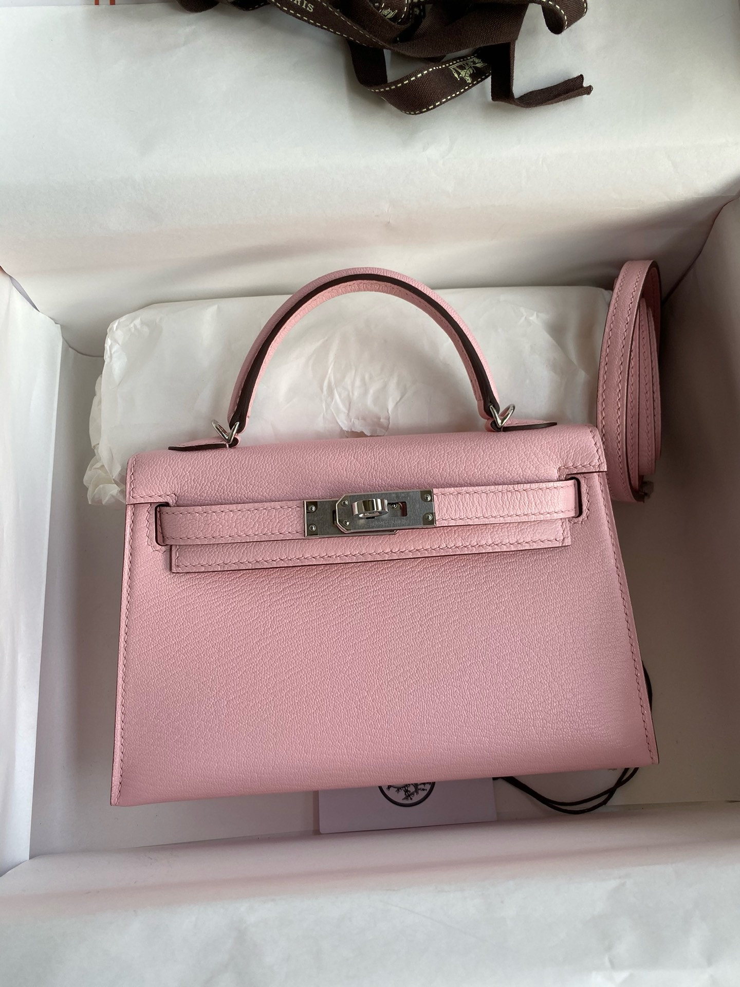H**me5 mini kelly chèvre 19 19×6×12cm (20 days for customization)