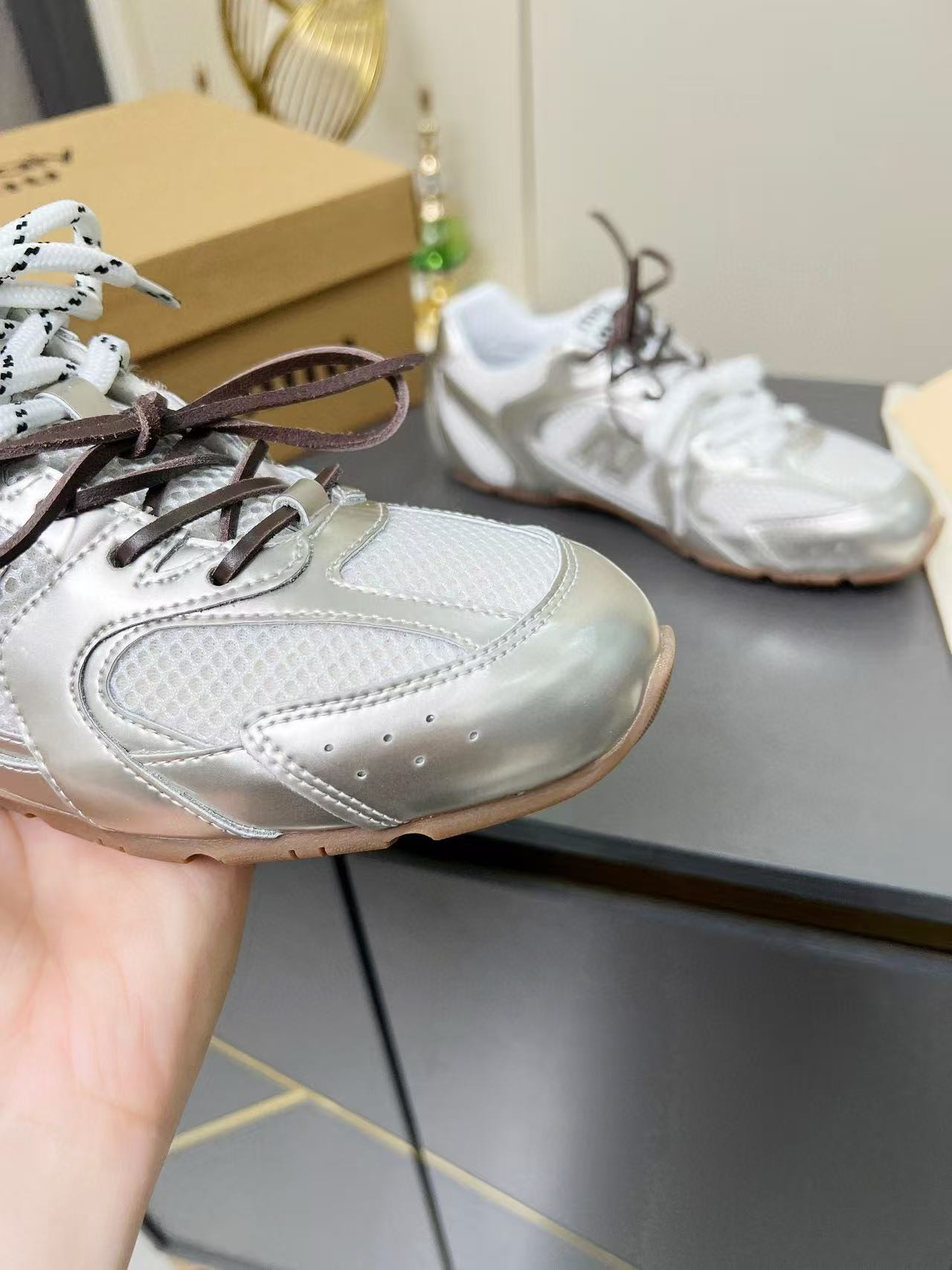 UA New Balance 530 SL Miu Miu Metallic Silver