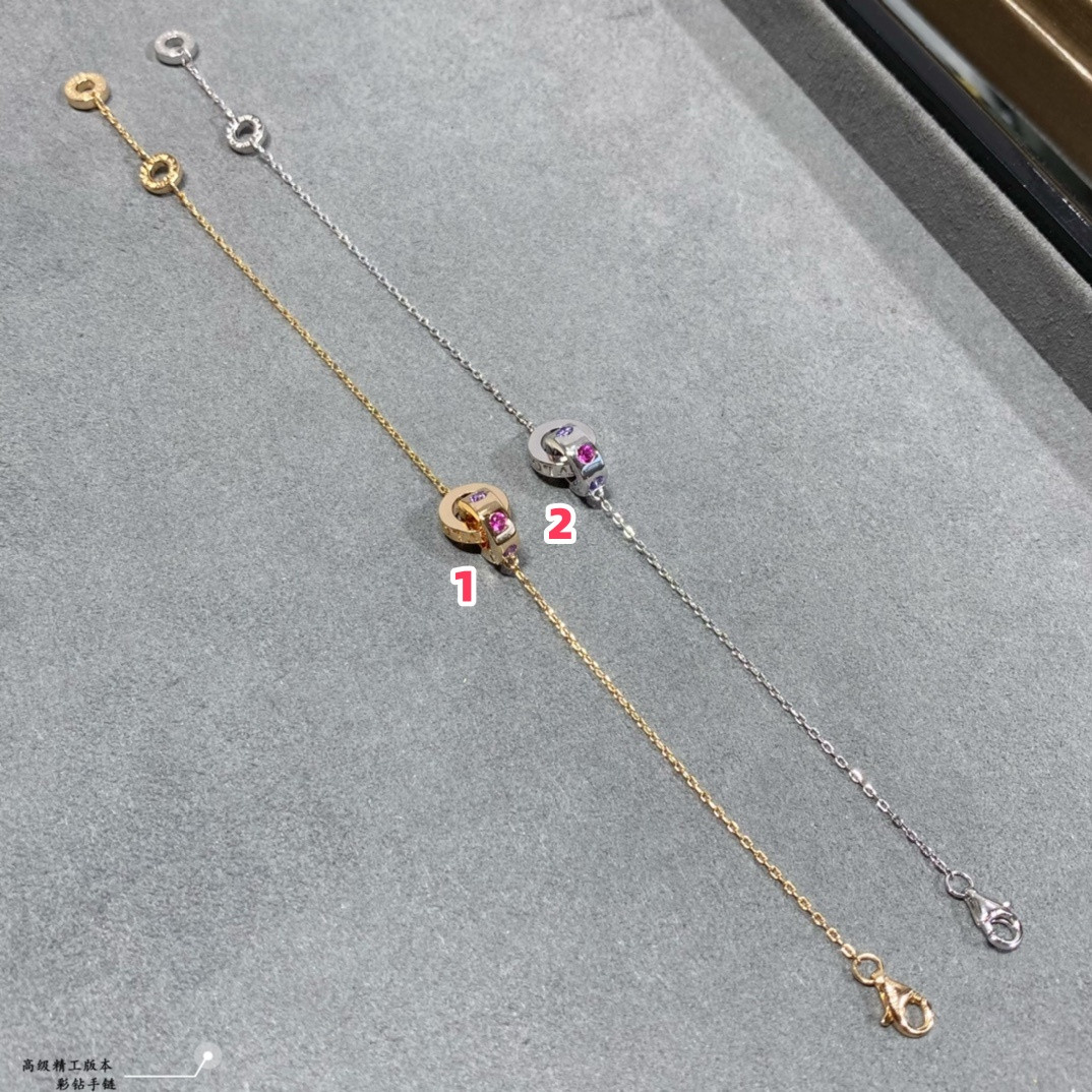b*l*ai colored Di*m*nd bracelet