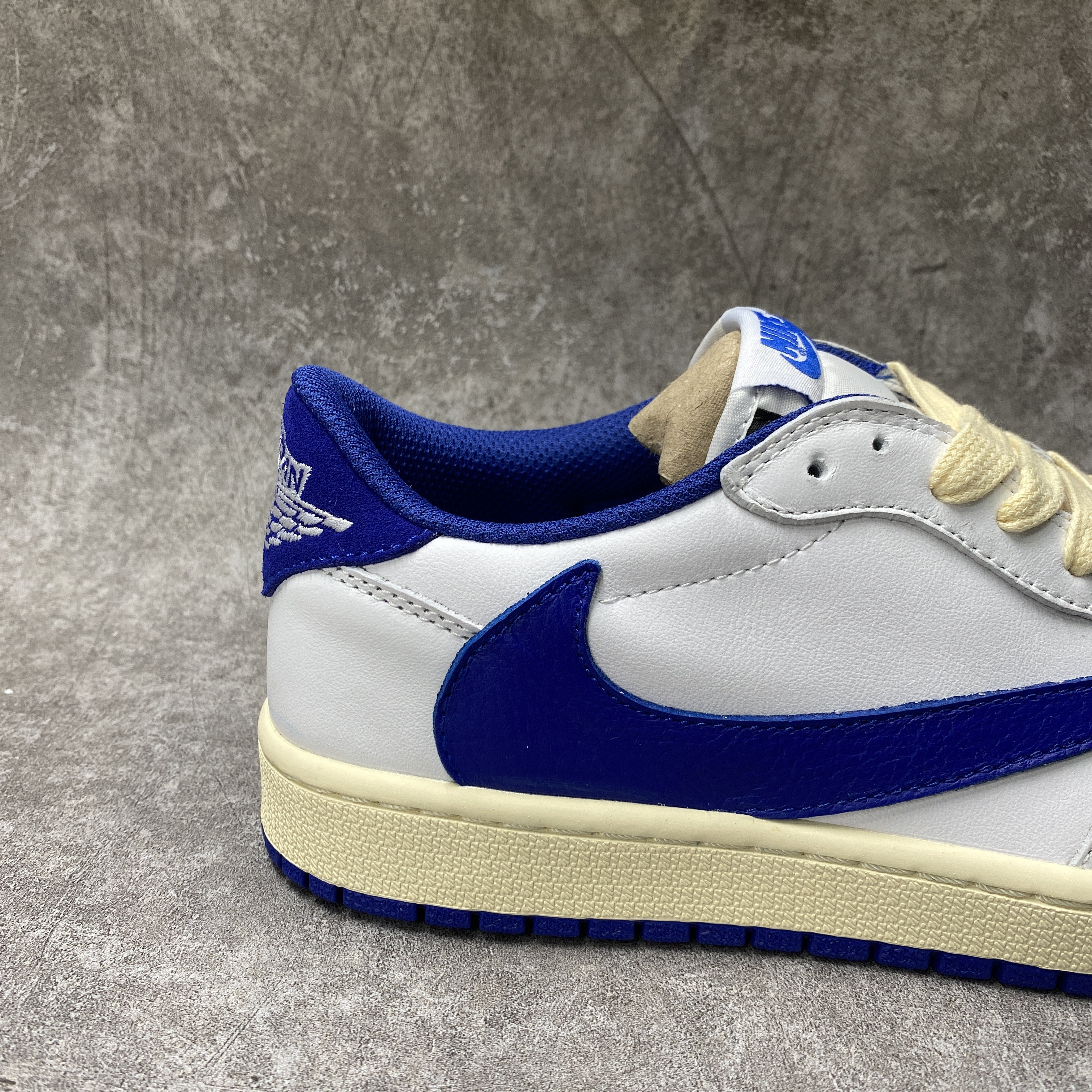 Travis Scott x Air Jordan 1 Low White Blue