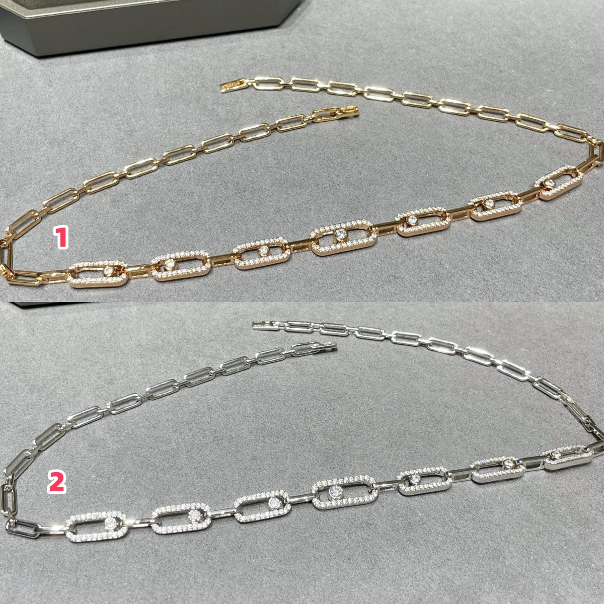 Messika Chain Moving Necklace Chain length approx 37cm