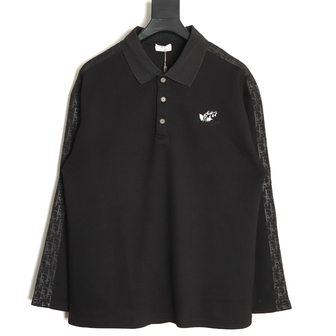 D*or long-sleeved polo shirt