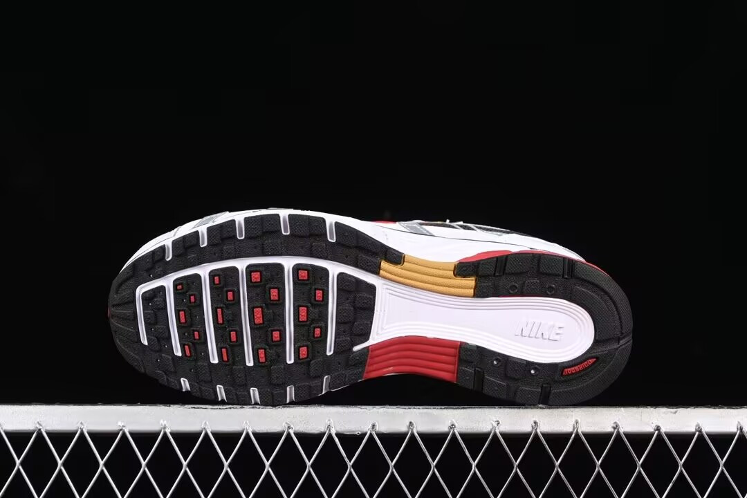 UA Nike P-6000 White Gold Red