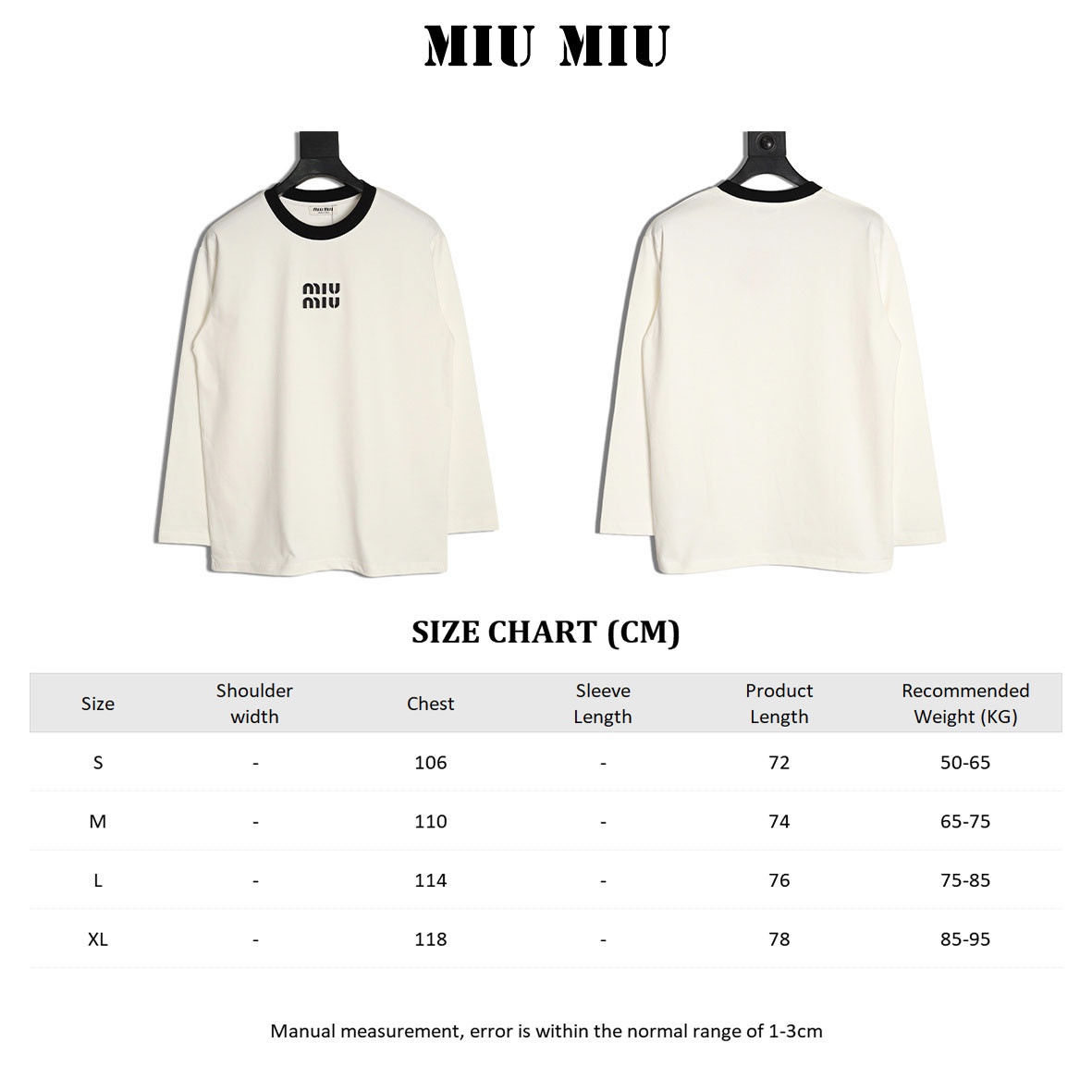 Miu Miu Long-sleeved T-shirt