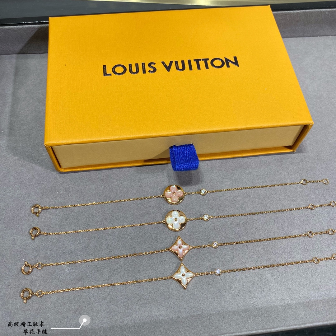 l0*is V*t0n single flower bracelet