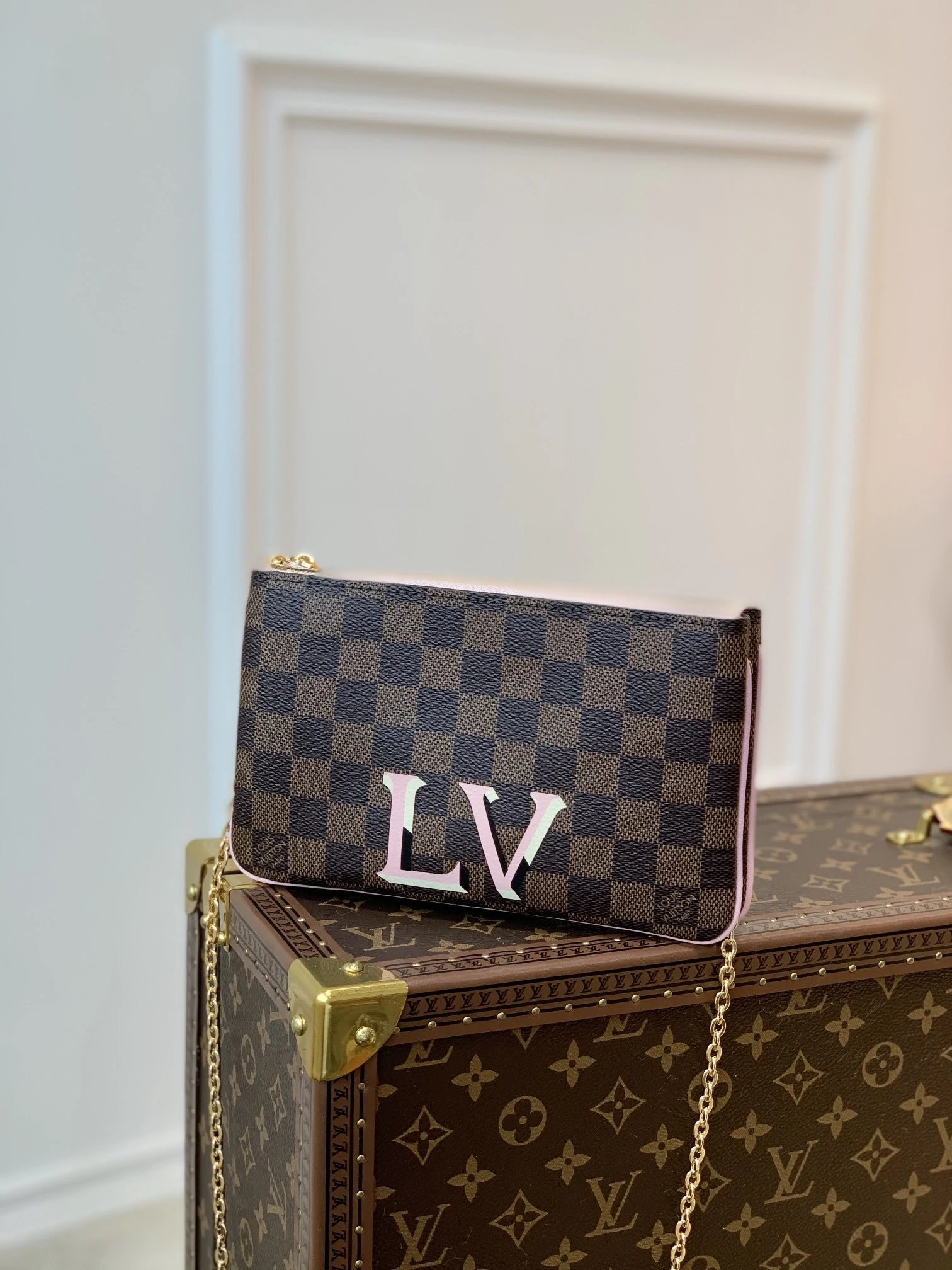 LV DOUBLE ZIP POCHETTE N60254