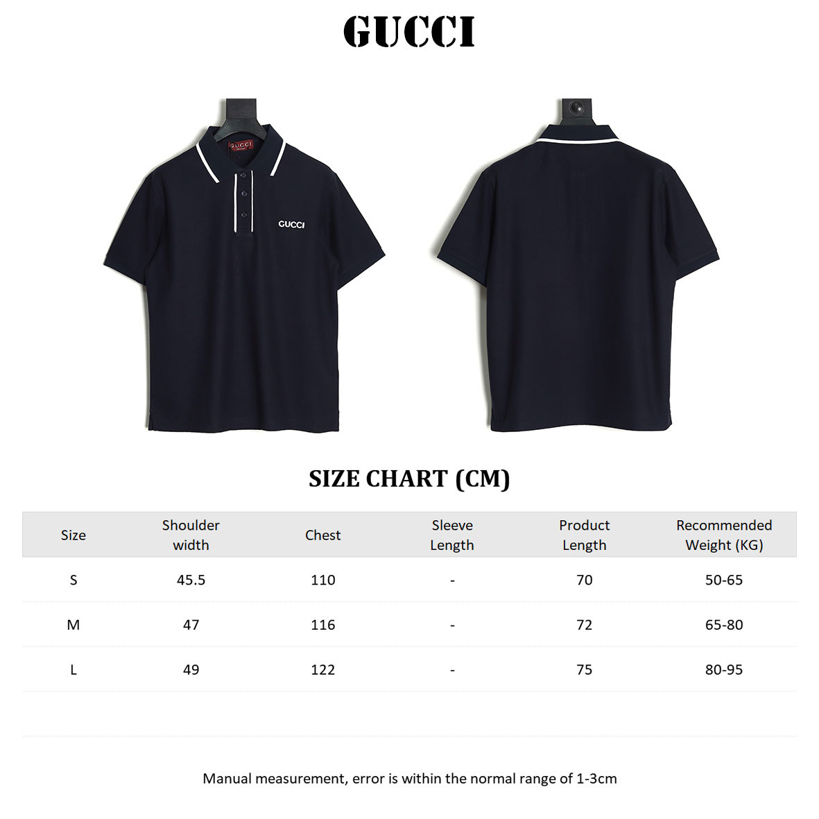 G*u*i guc short-sleeved polo shirt