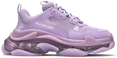 Balenciga Wmns Triple S Sneaker Clear Sole Light Lilac