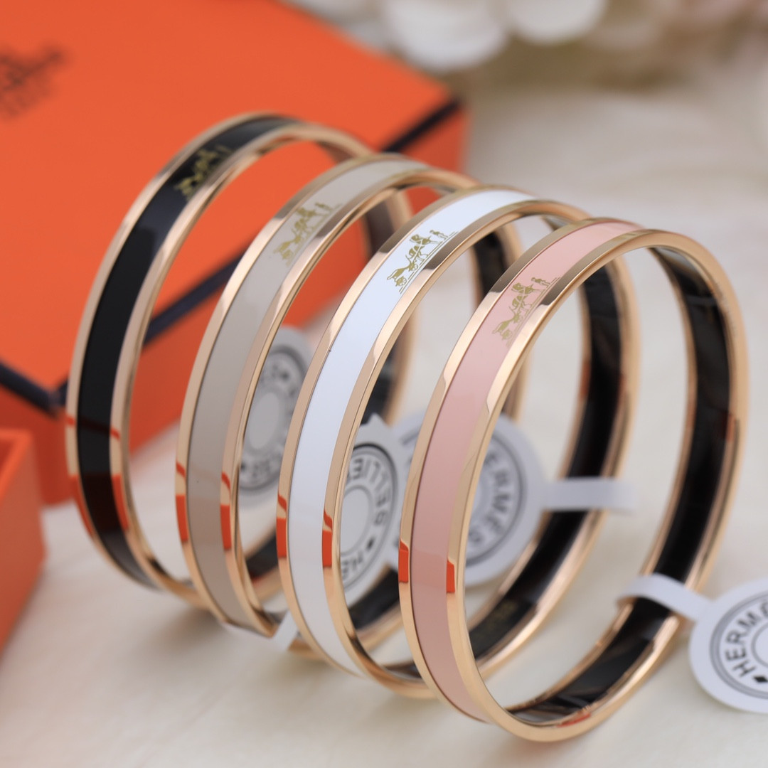 H**mes enamel bracelet(customized products cannot be returned or exchanged)