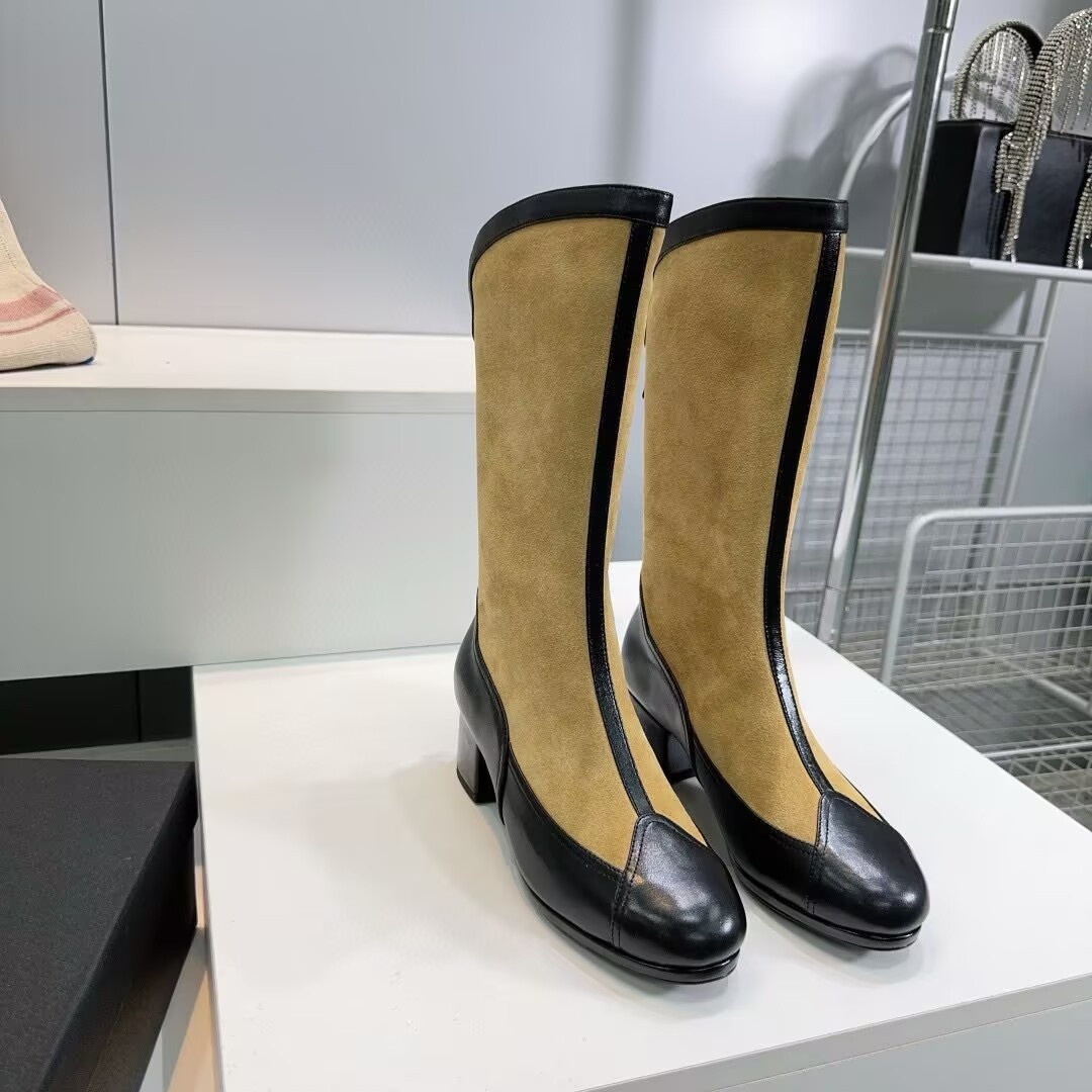 ua Ch*el high boots 5.5cm heel
