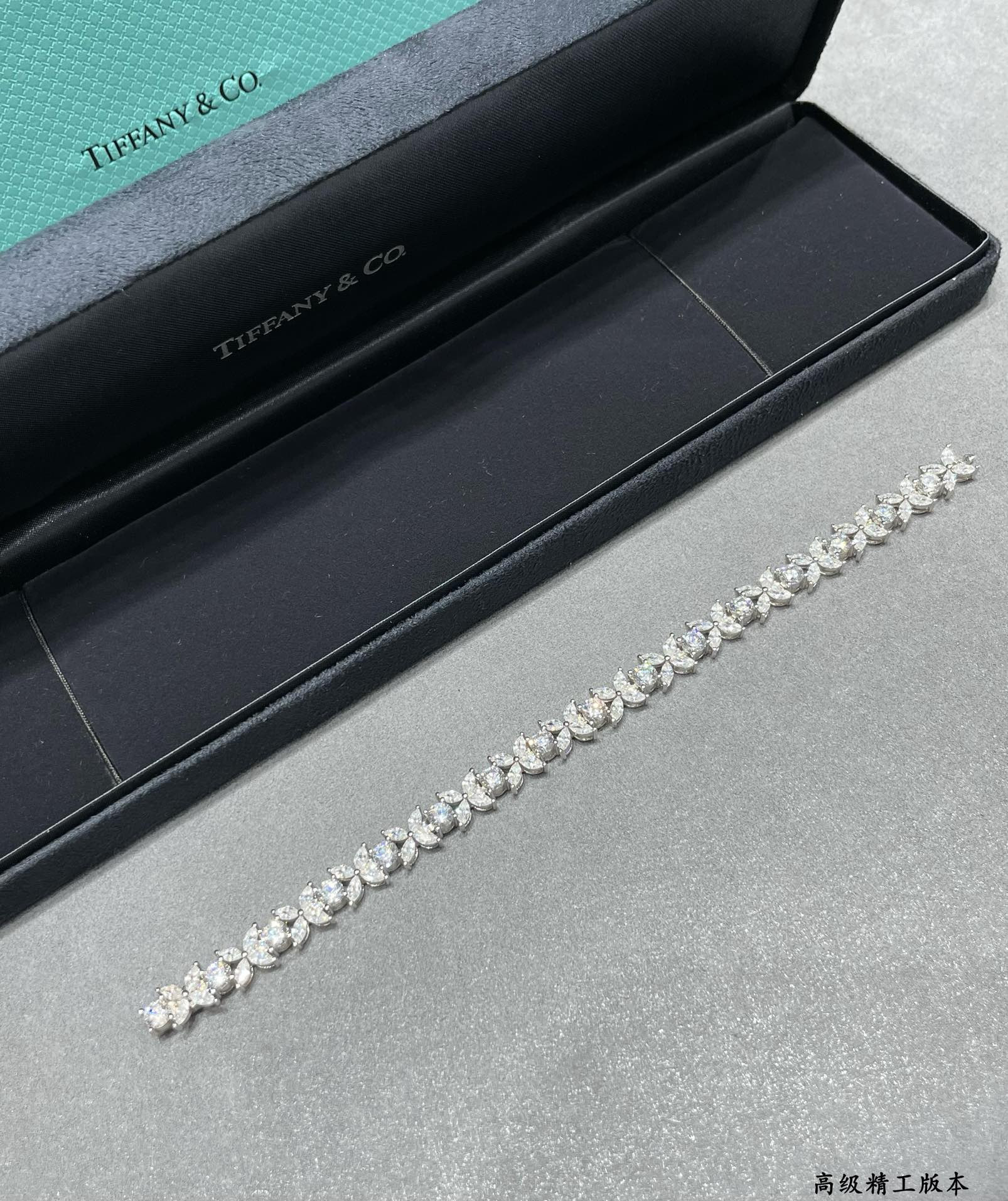 t*f*ny & co. soleste marquise Di*m*nd full bracelet ag925