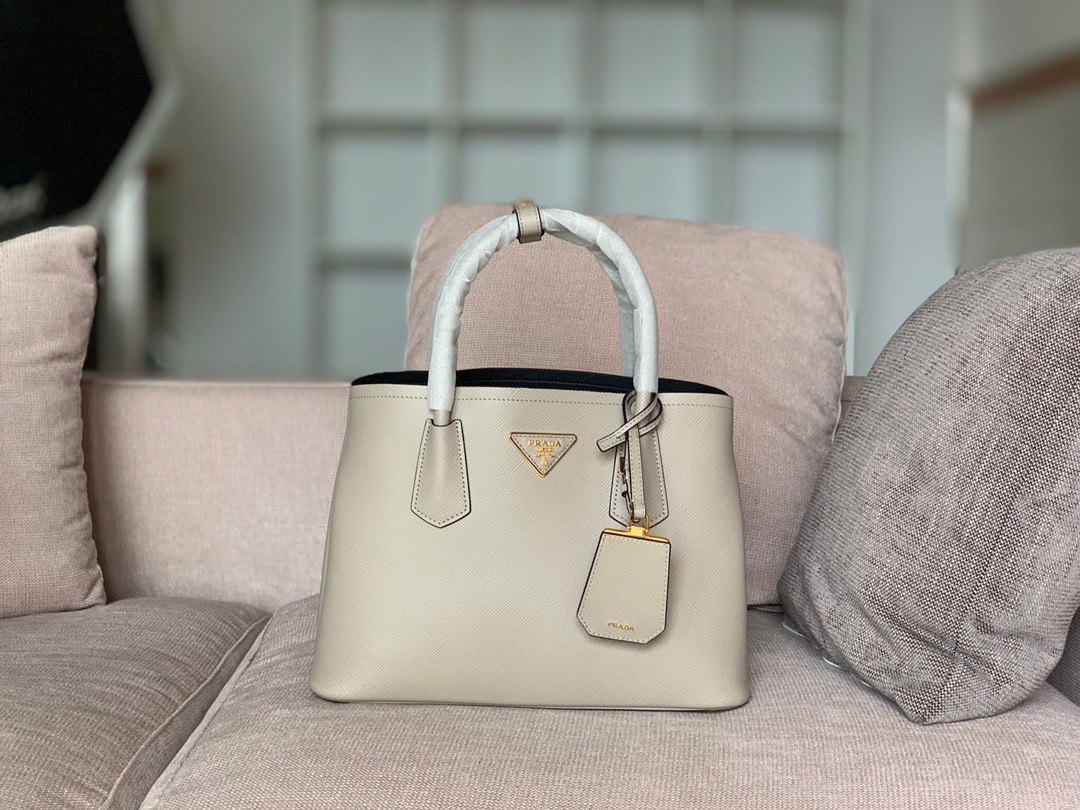 Pra*a double tote small size 30cm