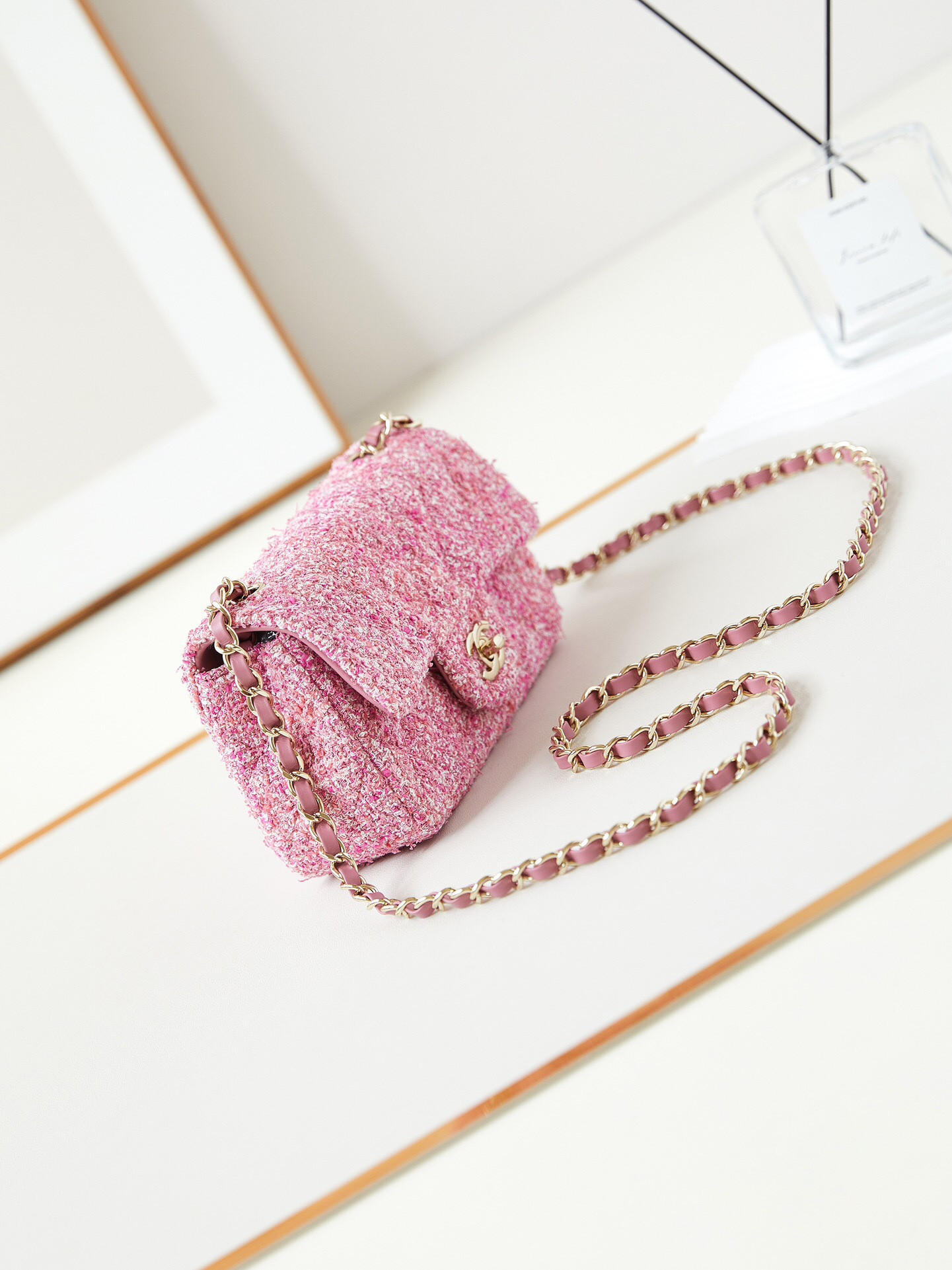 Ch*el mini classic 11.12 handbag 12×20×6cm