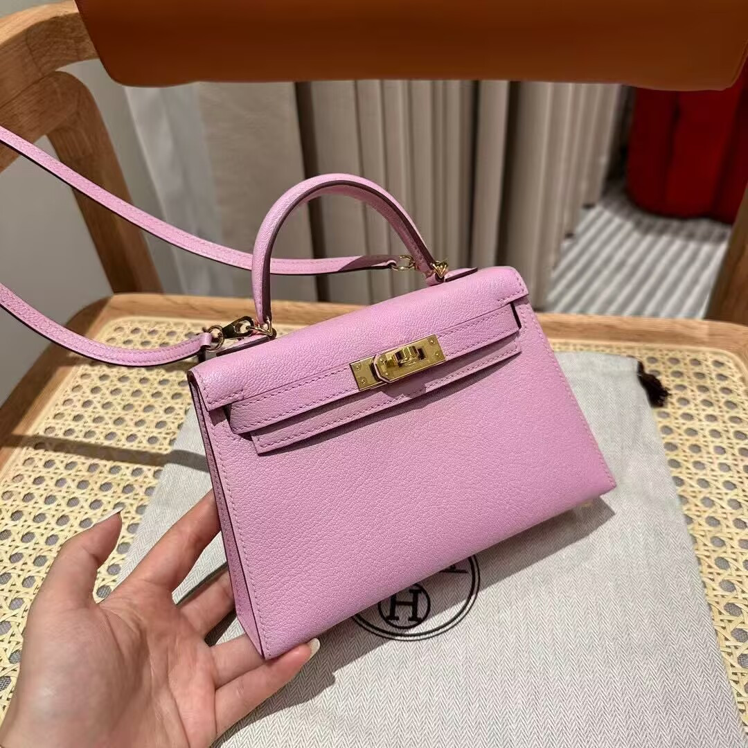 H**me5 mini kelly chèvre 19 19×6×12cm (20 days for customization)