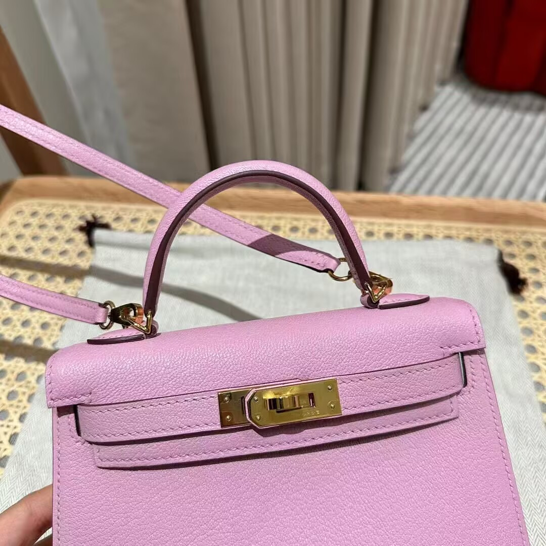 H**me5 mini kelly chèvre 19 19×6×12cm (20 days for customization)