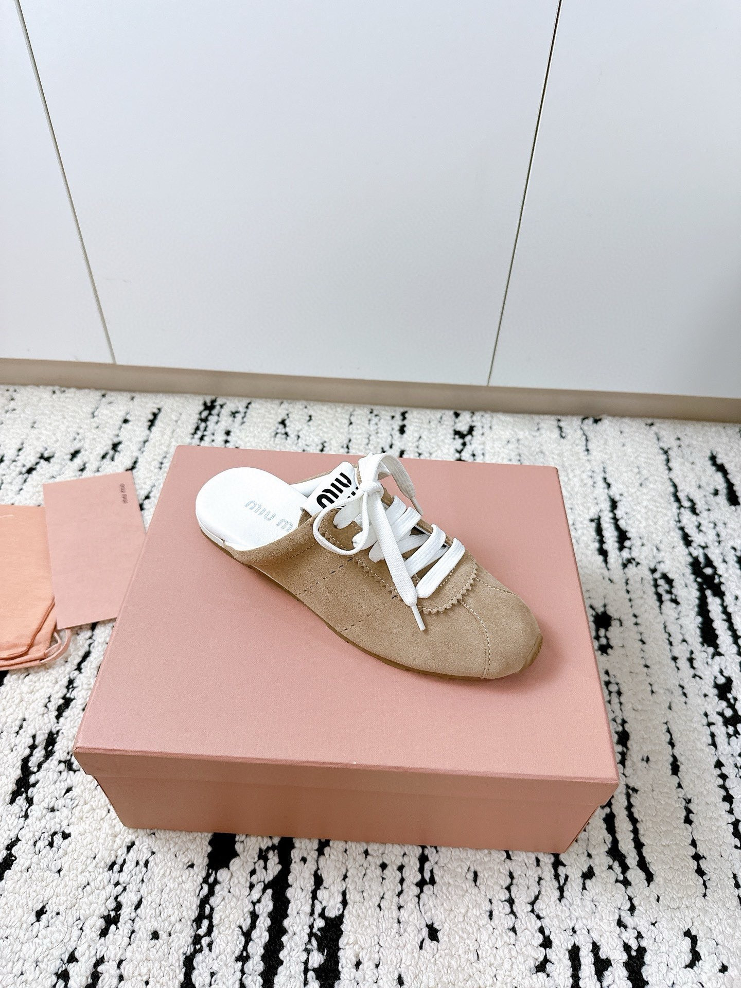 UA Miu Miu Plume Suede Mules