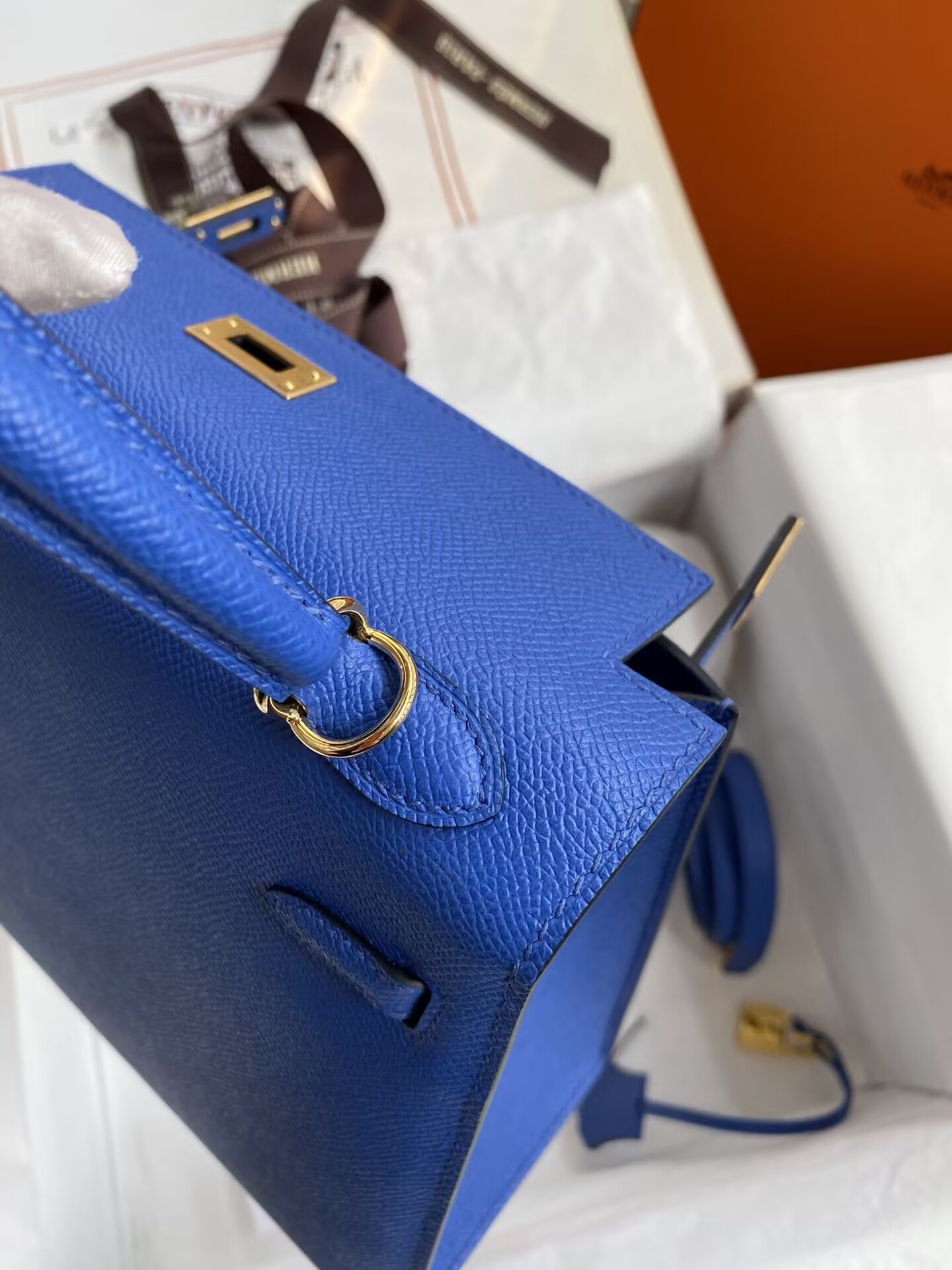 HERMÈS Kelly Gold-tone Hardware 25 28