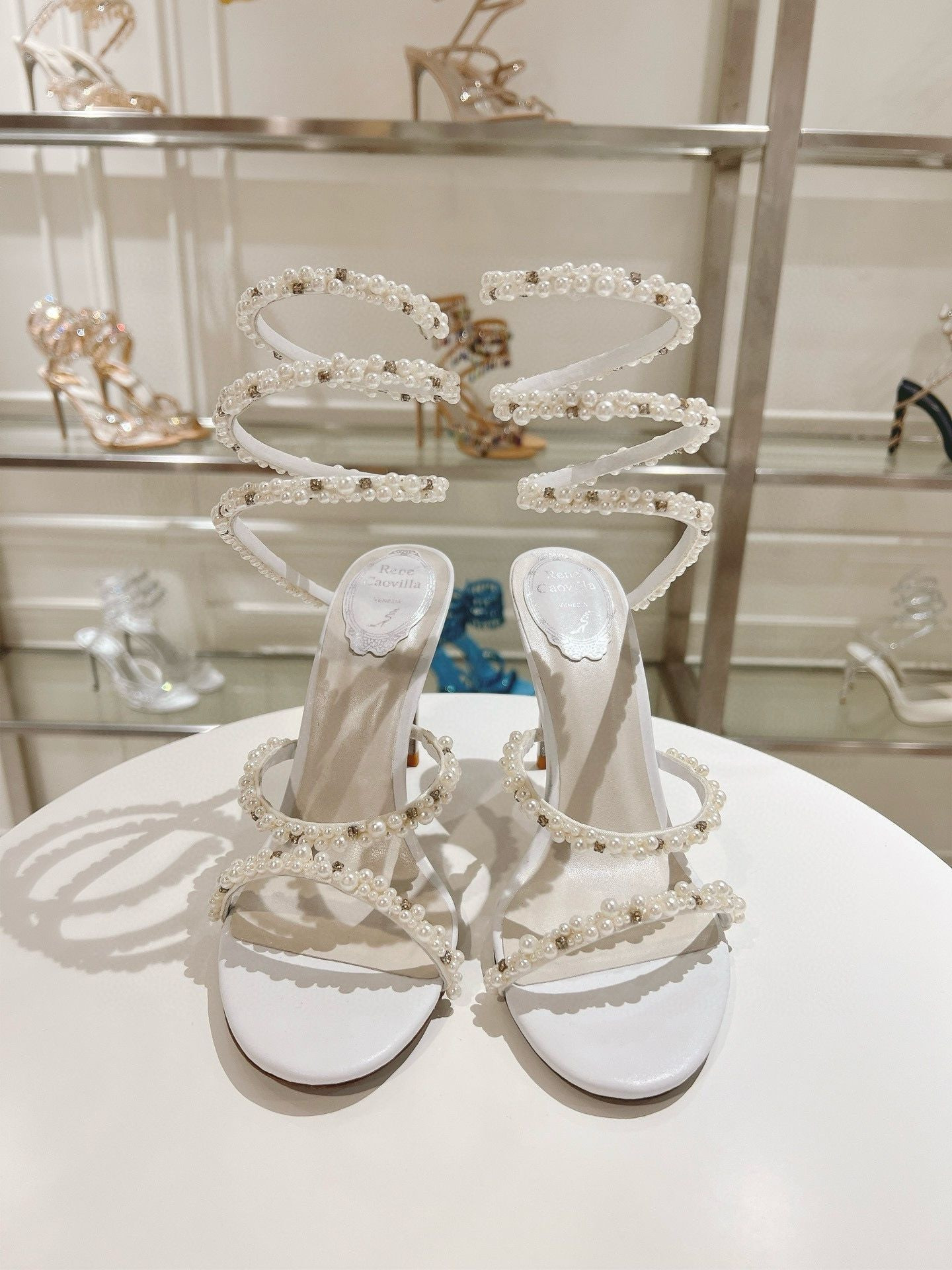 UA RENÉ CAOVILLA CHANDELIER SANDAL 95mm