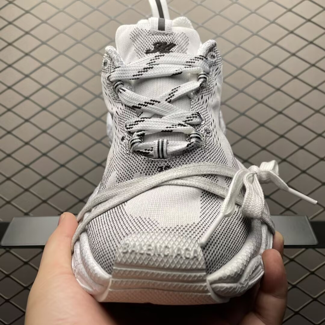 UA Balenciga 3XL Knit Sneaker White (run one size large)