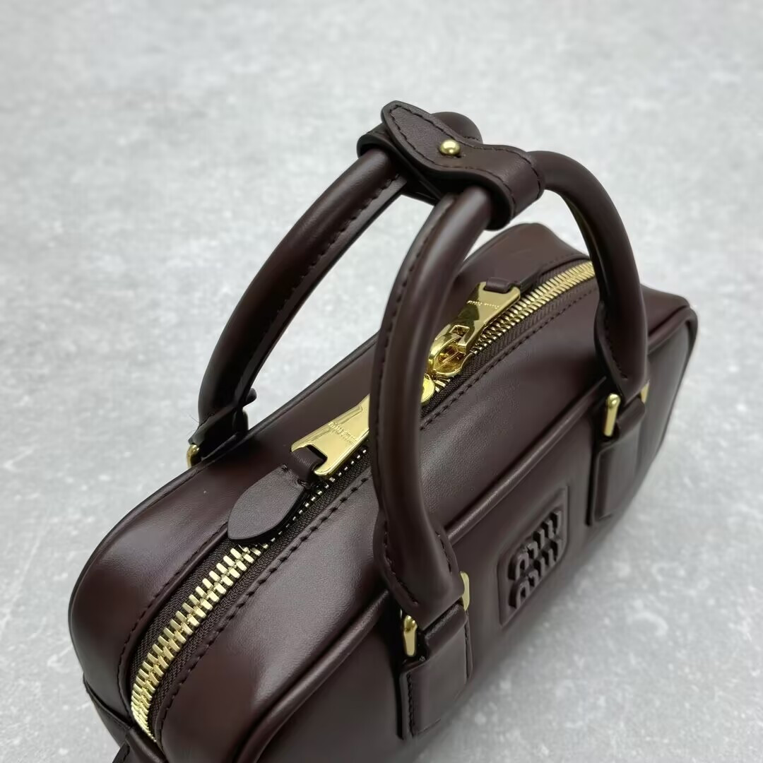 MIU MIU Arcadie leather bag 10.5x22x7.5cm