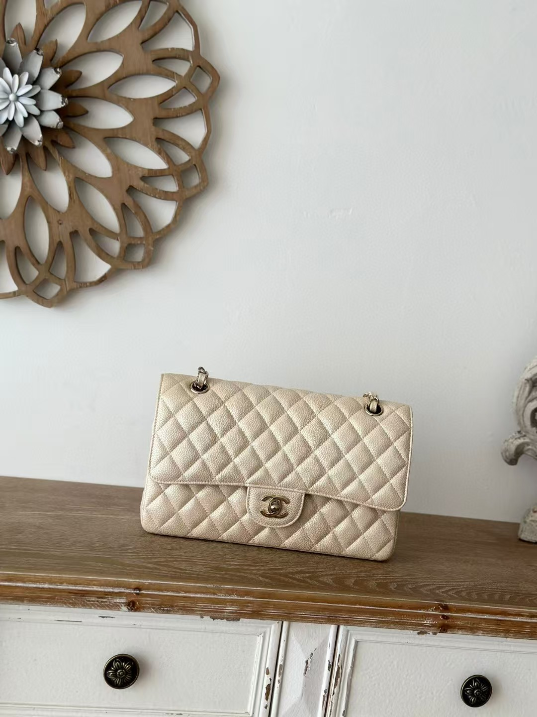Ch*el classic flap handbag cf 25.5x 15x6cm