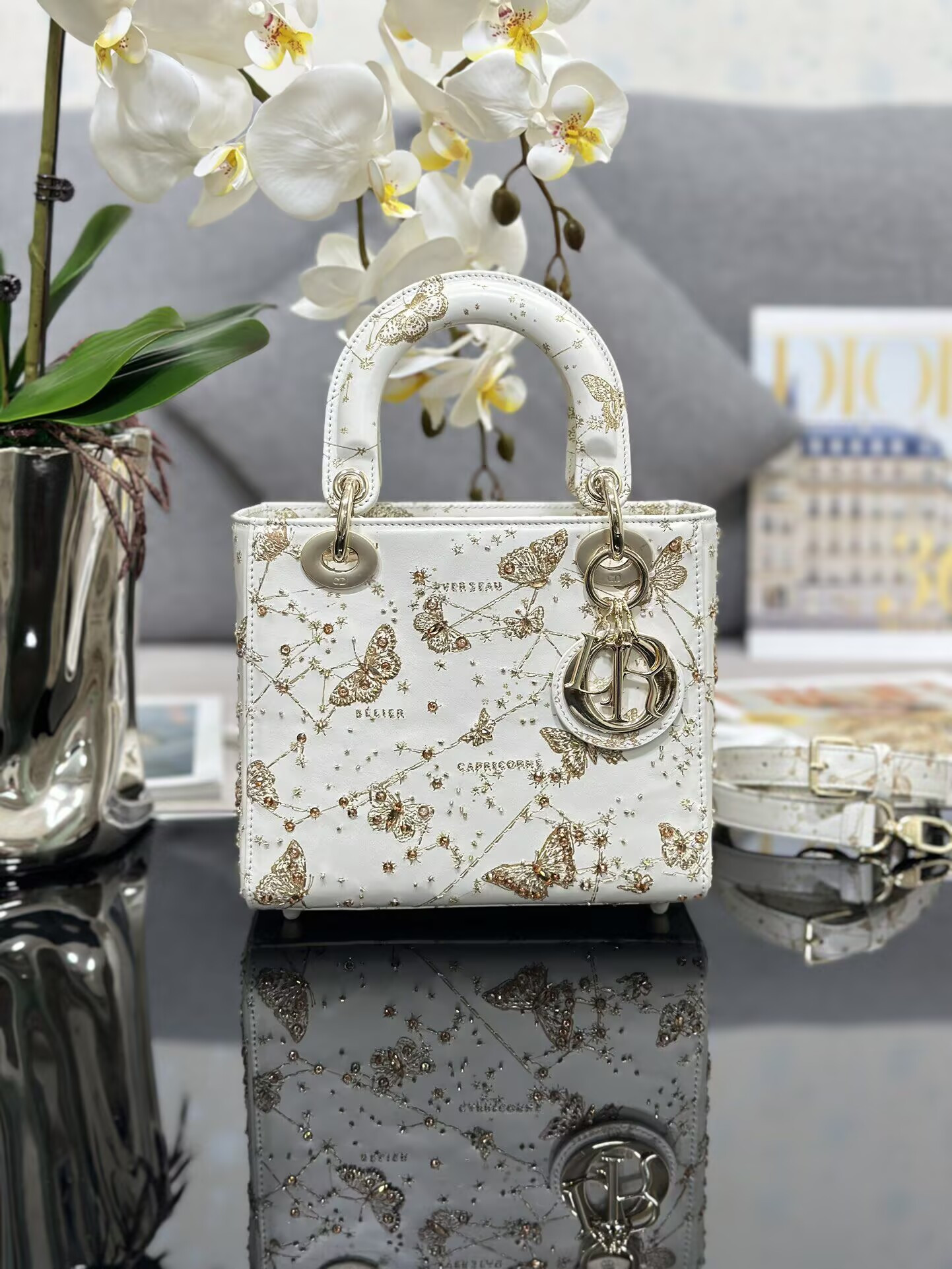 lady D*or bag 20 x 16.5 x 8cm (high-end version)