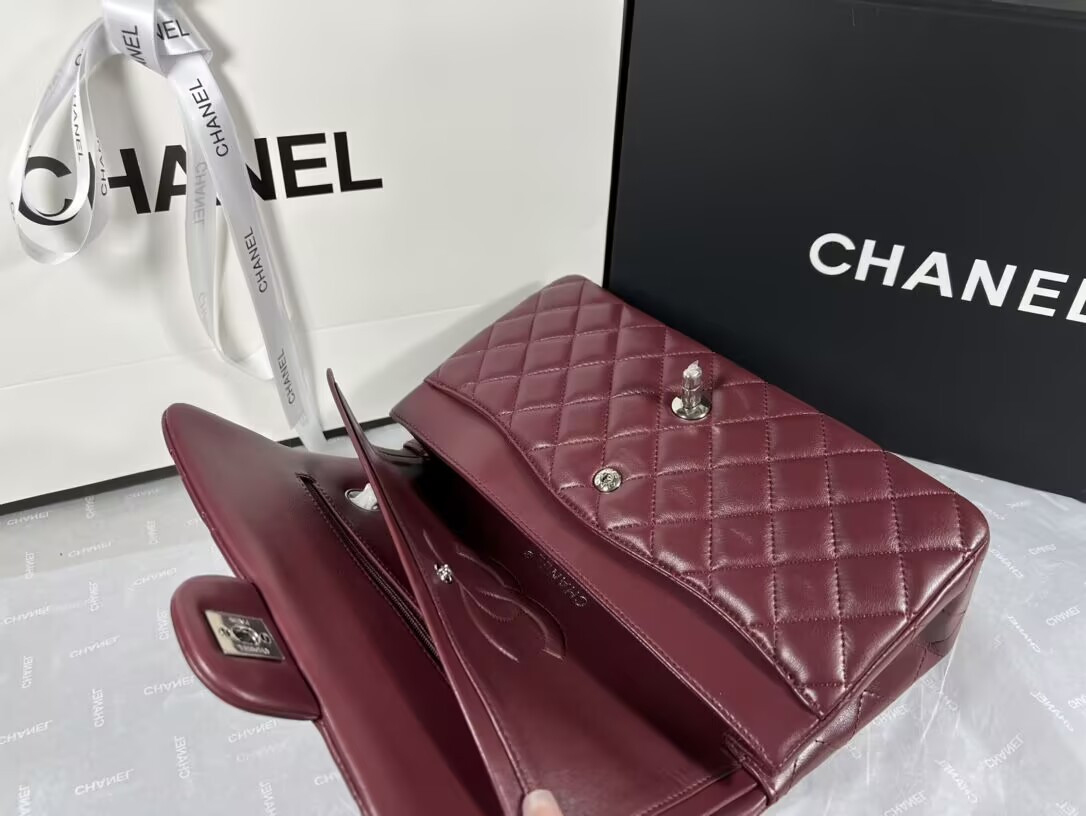 Ch*el classic 11.12 handbag 15.5 × 25.5 × 6.5 cm