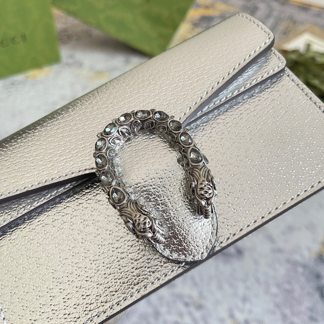 g*u*i dionysus S*per mini bag 6.5"wx3.9"hx1.6"d