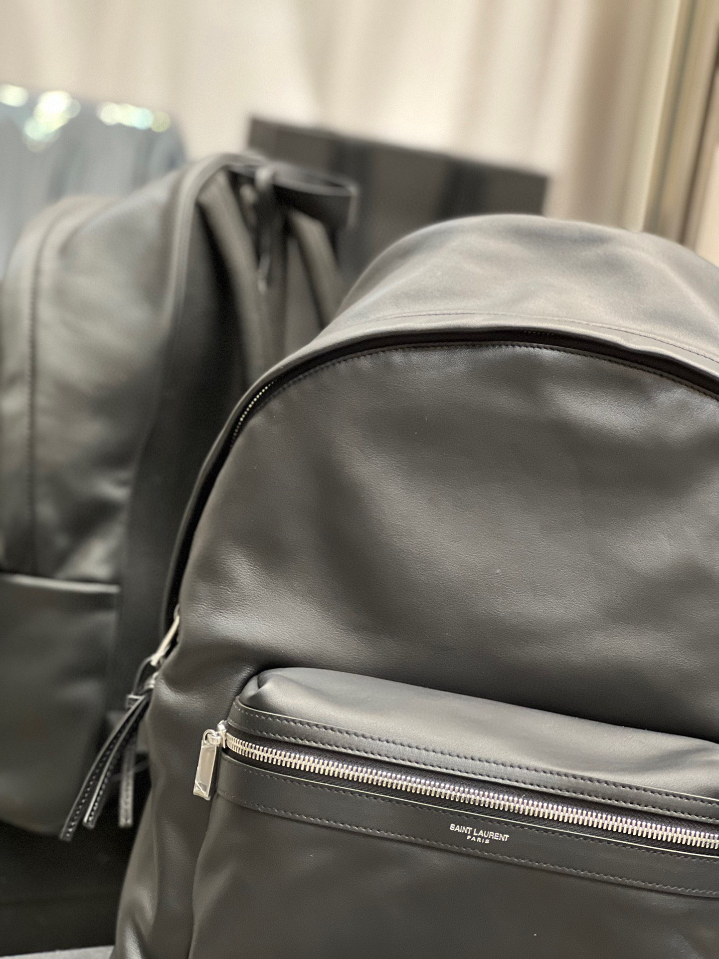 Y*L city backpack in canvas, nylon and leather 31 x 41 x 22 cm 12.2 x 16.1 x 8.6 inches
