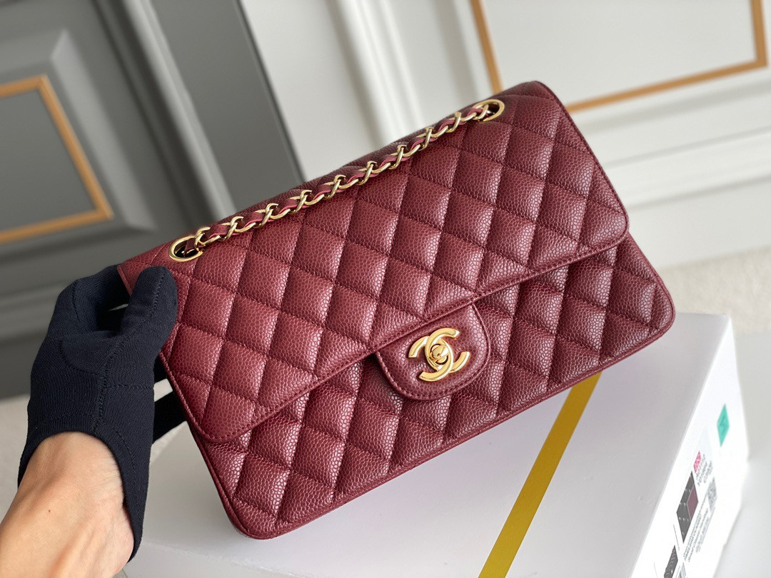 Ch*el classic handbag 15.5 × 25.5 × 6.5 cm