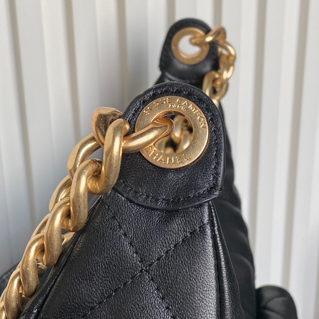 Ch*el 25c maxi hobo bag 27×35×18cm