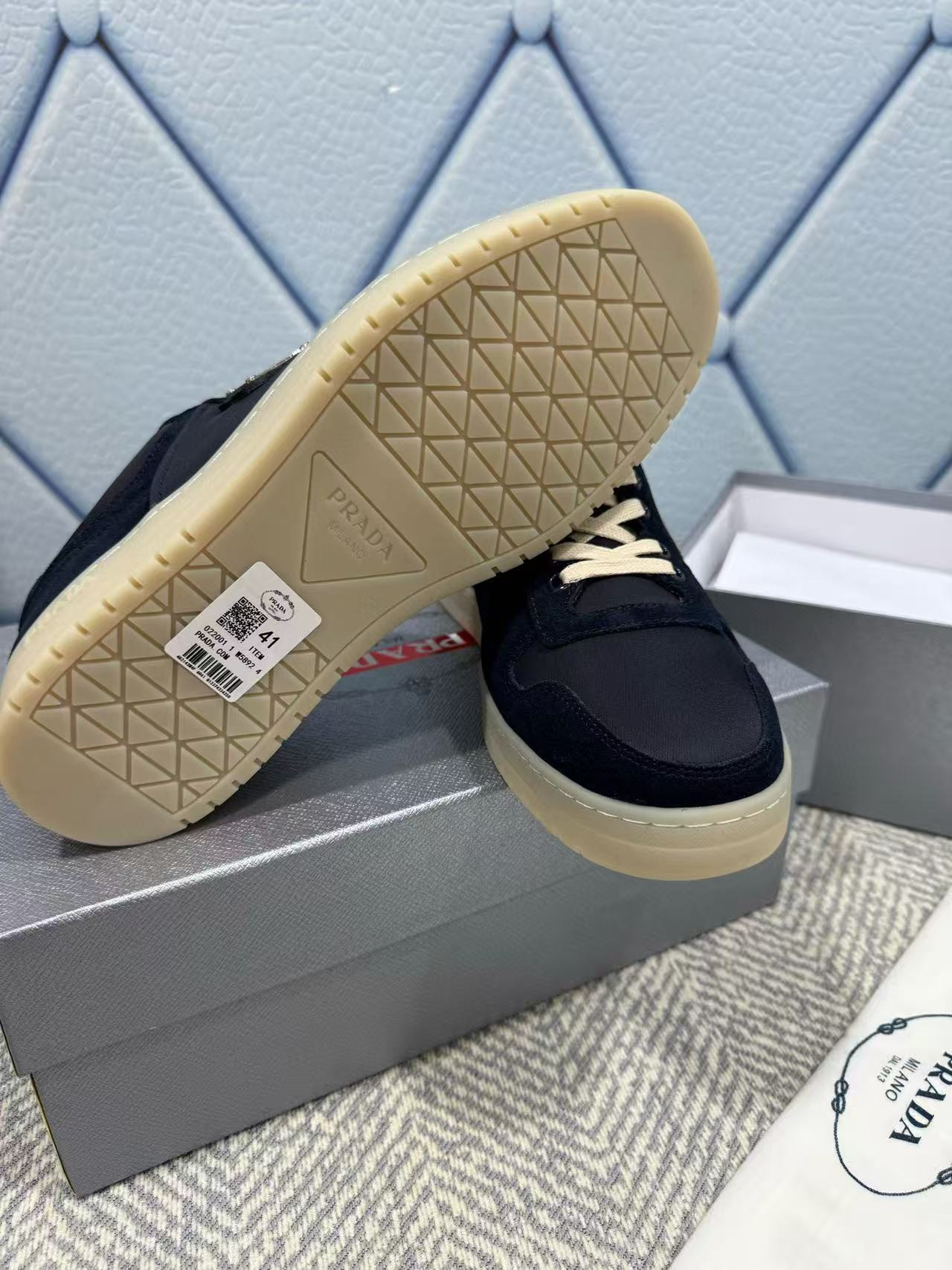 ua Pra*a downtown re-nylon and suede sneakers