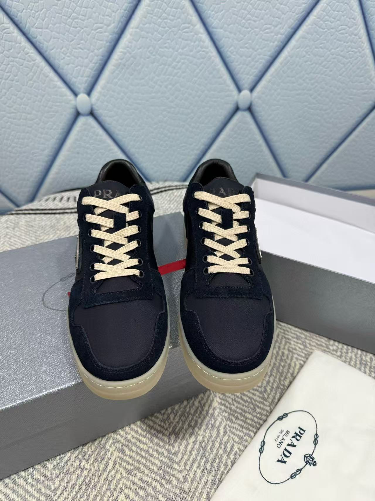 ua Pra*a downtown re-nylon and suede sneakers