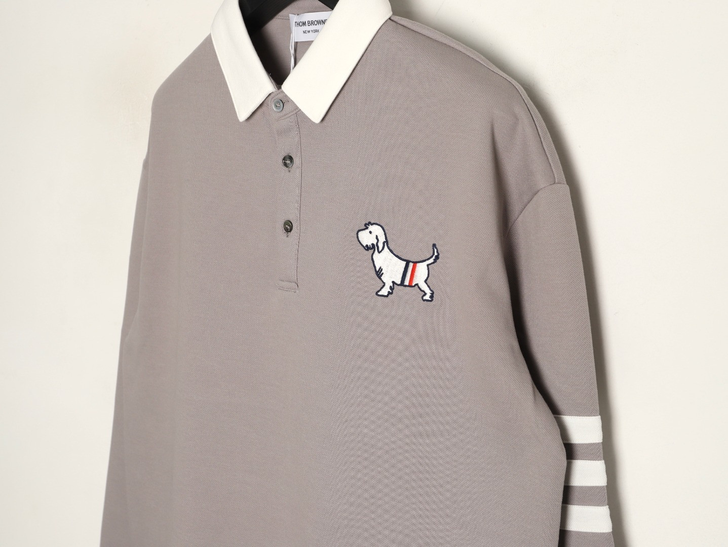 Thom Browne TB Long-sleeved Polo Shirt