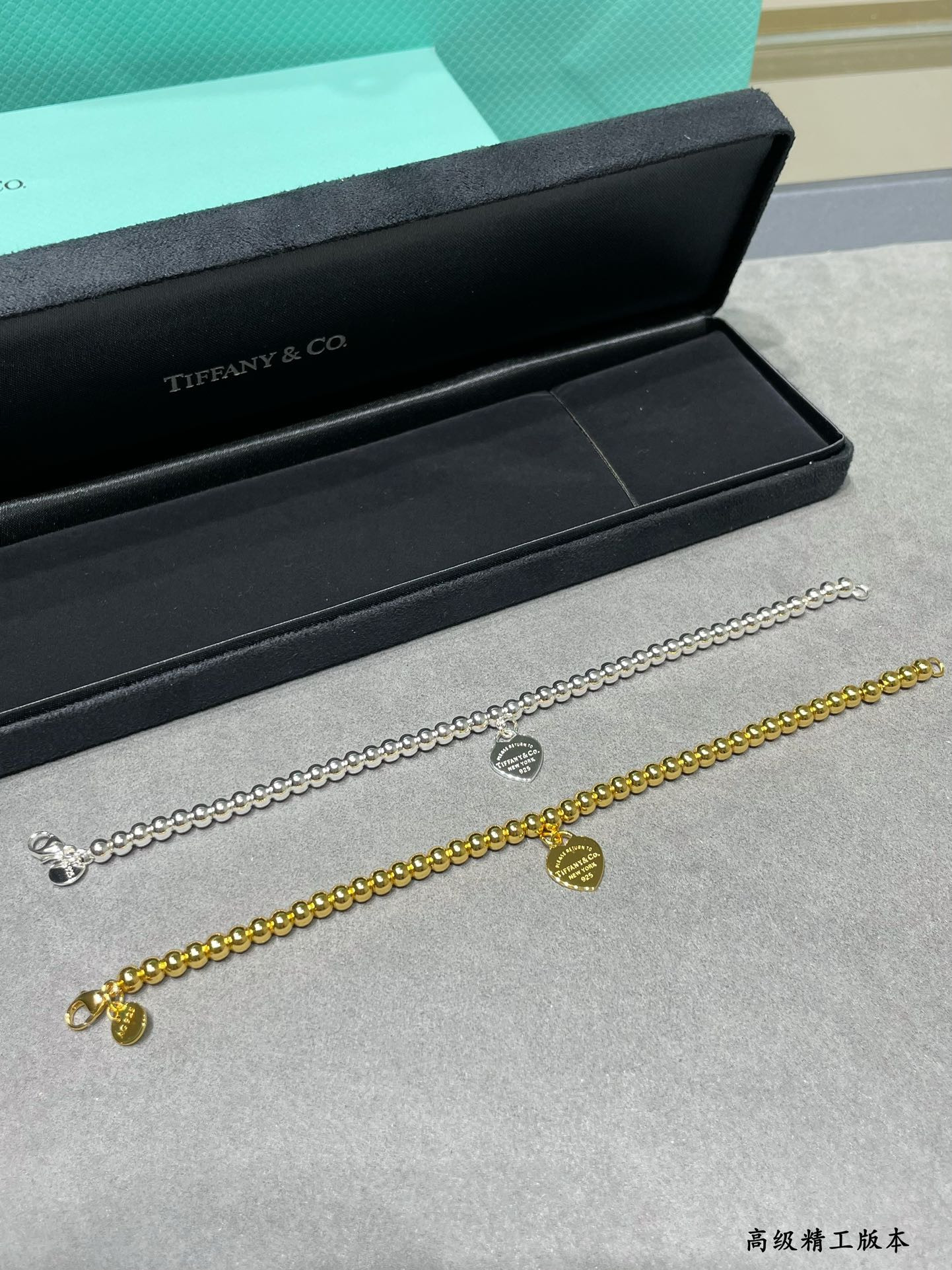 t*f*ny & co. beads & He**ts bracelet ag925