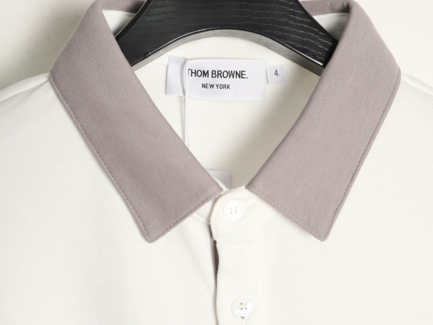 Thom Browne TB Long-sleeved Polo Shirt