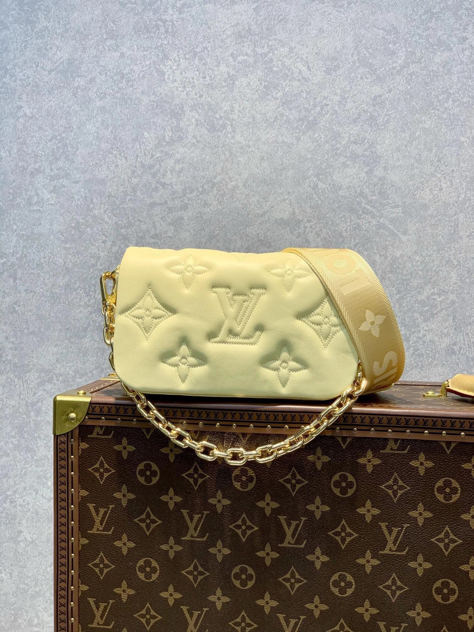 LV WALLET ON STRAP BUBBLEGRAM M81400