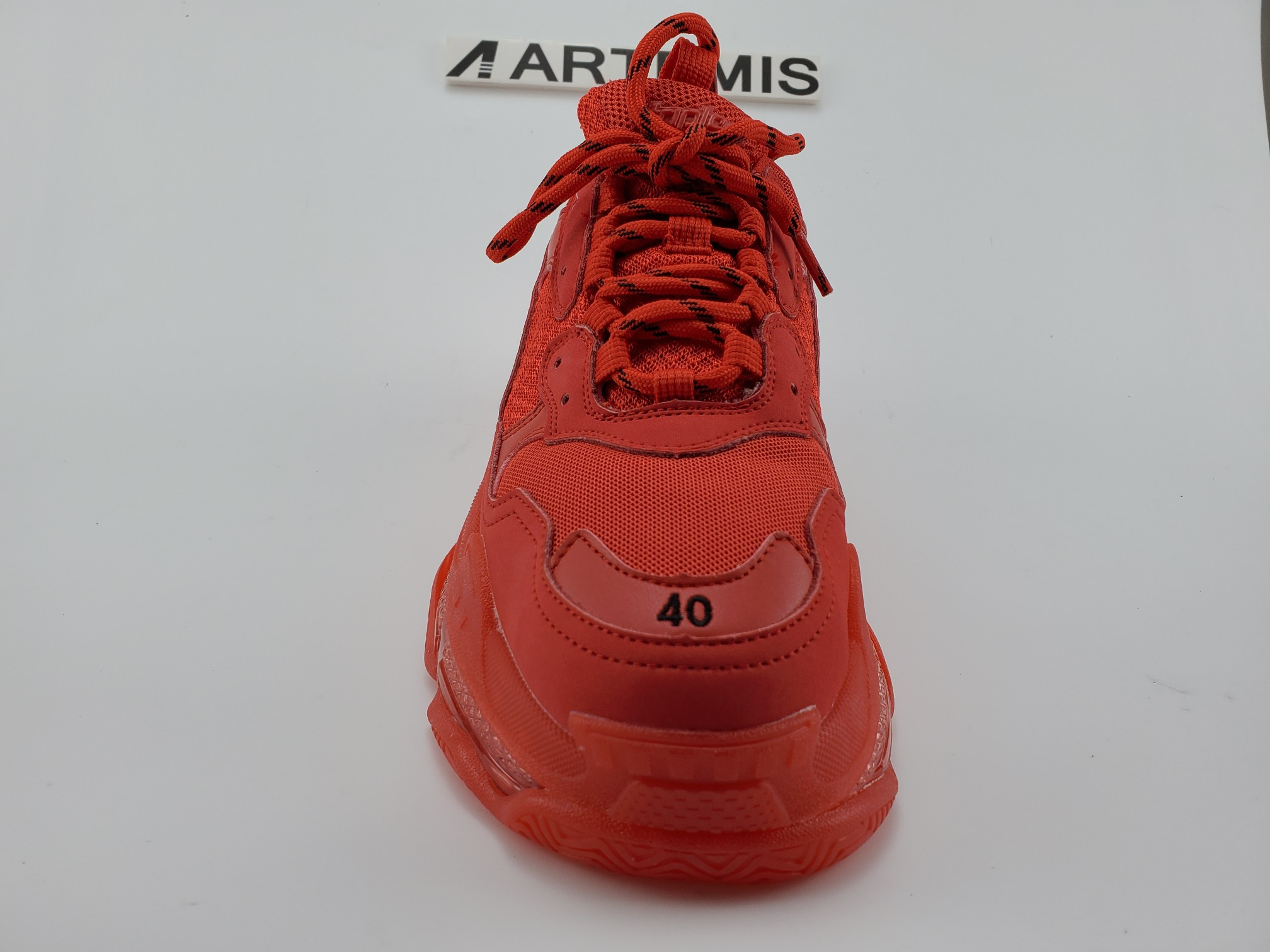 Balenciga Triple S Red Clear Sole
