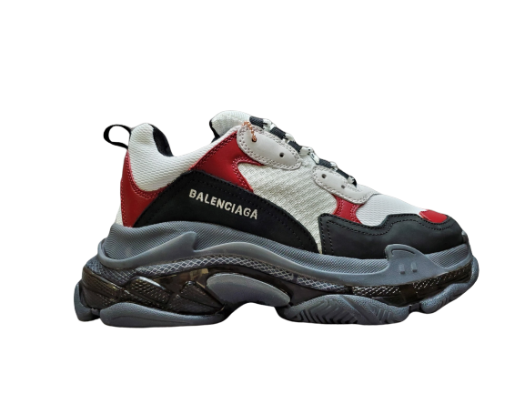 Balenciga Triple S Black Brown Red