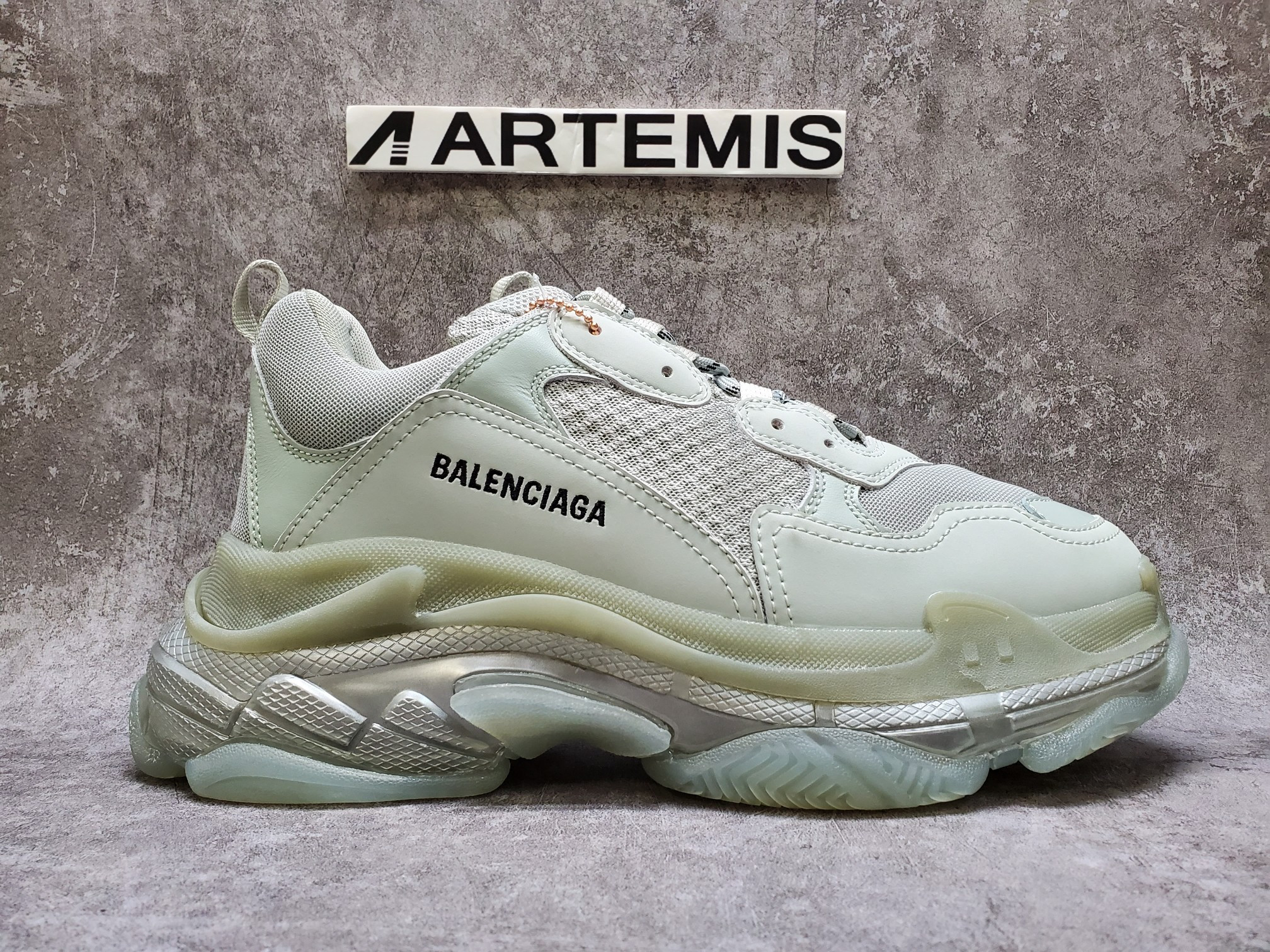 Balenciga Triple S Clear Sole Grey