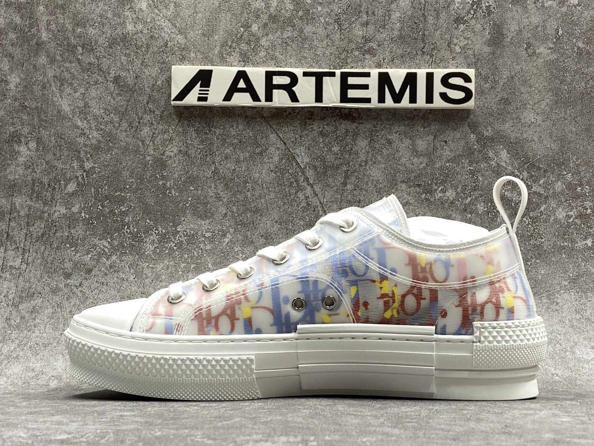 D*or b23 low top multicolor oblique