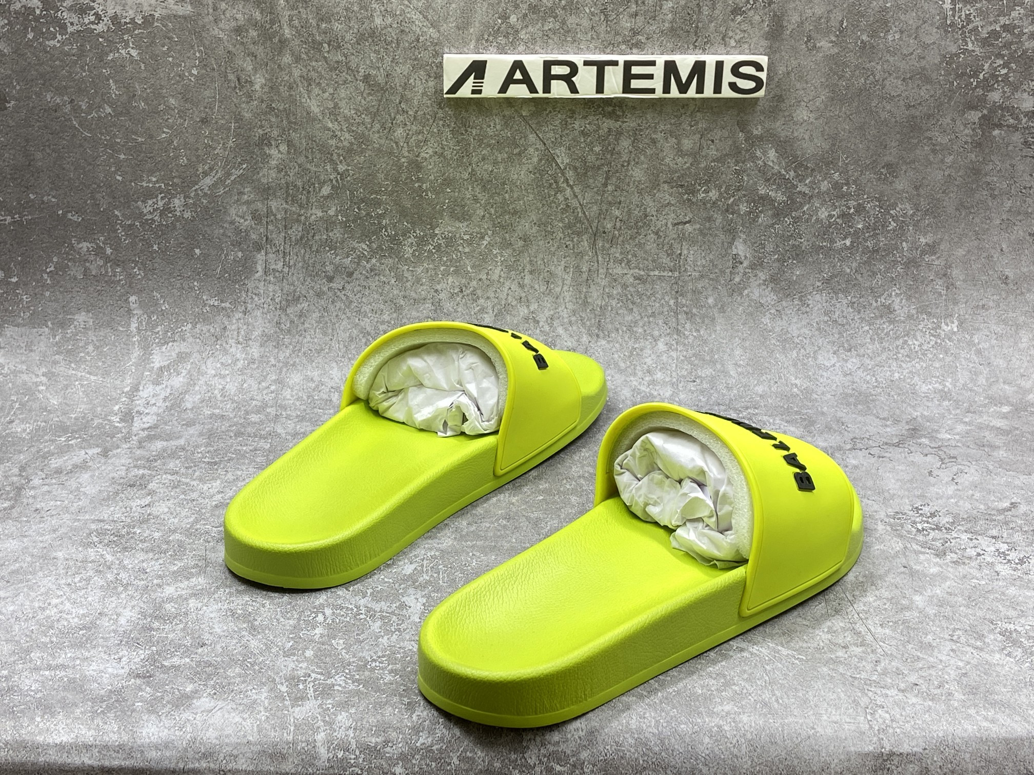 Balenciga Pool Slide Lime