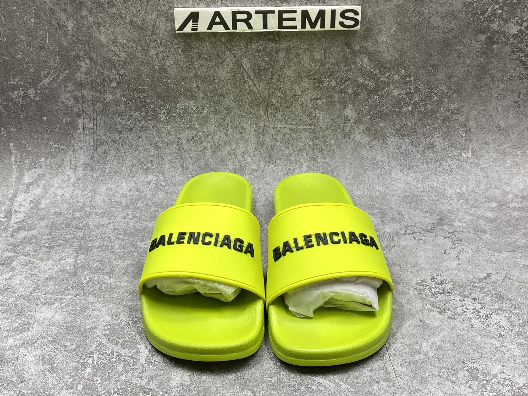 Balenciga Pool Slide Lime