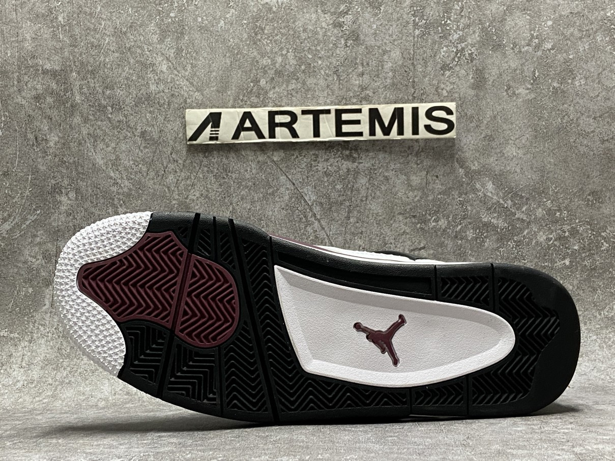 Air Jordan 4 PSG Neutral Grey Bordeaux