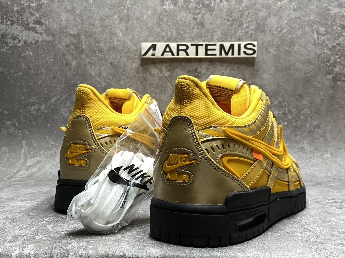 Nike Air Rubber Dunk Off-White University Gold
