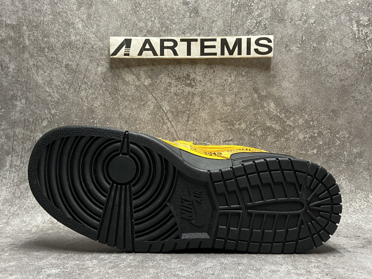 Nike Air Rubber Dunk Off-White University Gold