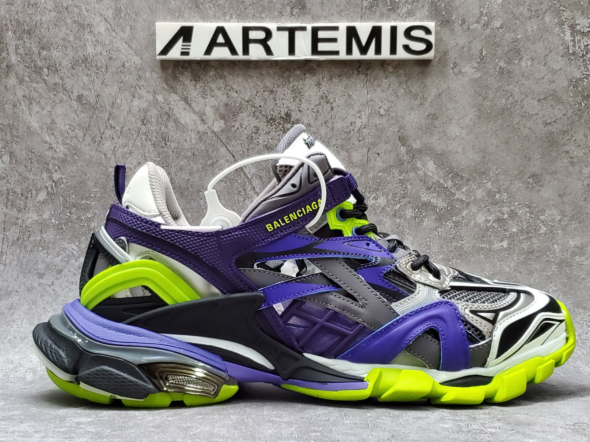 Balenciga Track 2 Trainer Purple Green