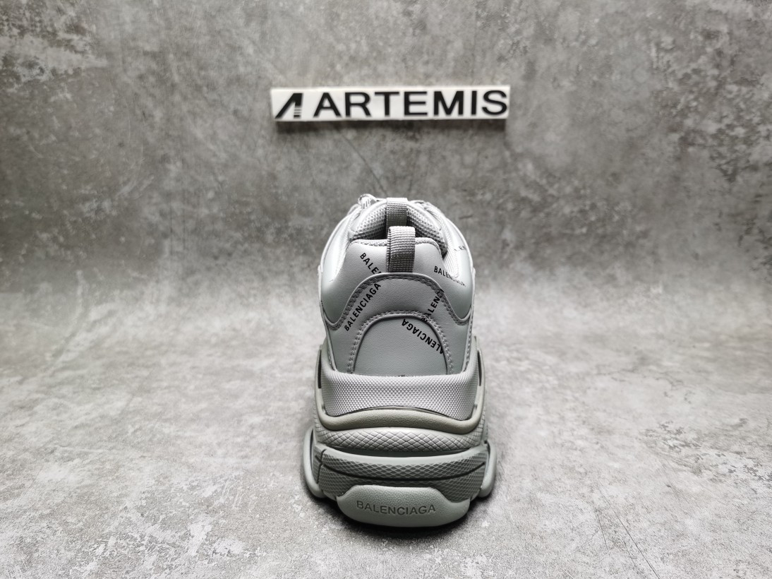 Balenciga Triple S Allover Logo Grey